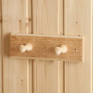 Вешалка «Классика» 2 крючка, липа, 20х2,5х6,5 см Старая Русь 10071381