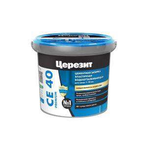 Затирка Церезит (Ceresit) CE 40 Aquastatic №07, серая, 1 кг