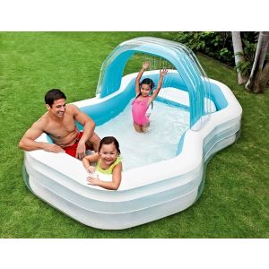 Бассейн надувной Intex 310х188х130 см Семейный с сидениями 57198