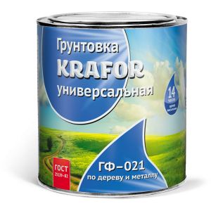 Грунт ГФ-021 KRAFOR Серый 1,8 кг