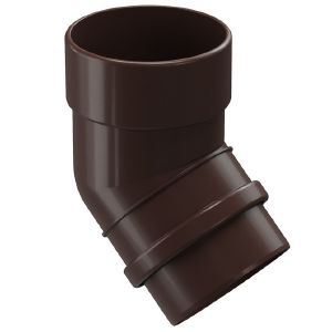 Колено трубы ПВХ Docke Lux d-100 мм 45 гр Шоколад