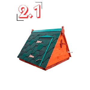 Домик на колодец деревянный №2.1