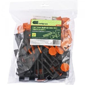 Система выравнивания плитки СВП СИБРТЕХ зажим + клин 40/40 шт 88060