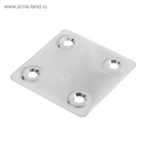 Пластина крепёжная ТУНДРА krep, 40х67х1.2 мм, цинк, в упаковке 1 шт. 5296482