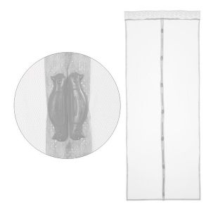 Москитная сетка на дверь Рыжий кот Капутомоскито Птички, на магнитах, 0,9 x 2,2 м, белая