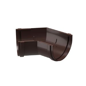 Угол желоба ПВХ Docke Premium d-120 мм 135 гр Шоколад