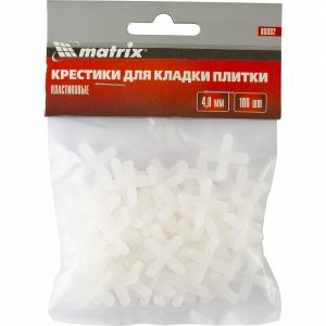 Крестики для плитки 4,0 мм MATRIX (100 шт) 88092