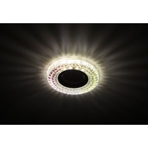 Светильник встраиваемый ЭРА с подсветкой, под лампу MR16, Мультиколор