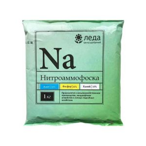 Удобрение минерально Нитроаммофоска 16:16:16 1 кг Леда