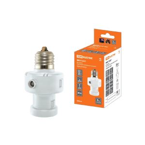 Сенсор освещения TDM в патрон ФРЛТ-Е27 100Вт с таймером