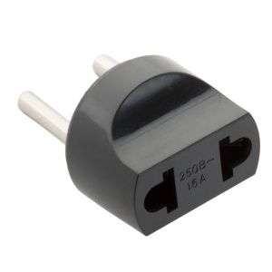 Переходник TDM круглый 16А 250В черный