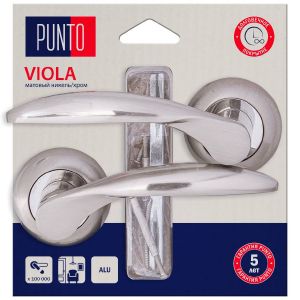 Ручка раздельная LM/A R.TL54.VIOLA/HD SN/CP-3 матовый никель/хром (45749) (PUNTO)
