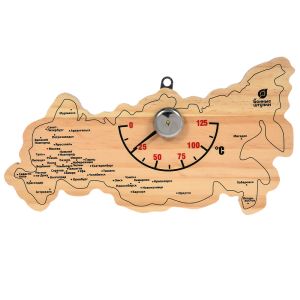 Термометр для бани Б-Ш Карта России 22х11х2,5 см