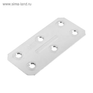 Пластина крепёжная ТУНДРА krep, оцинкованная, 40х86х1.2 мм, в упаковке 1 шт. 5296483
