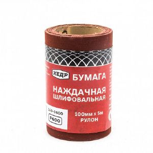 Бумага наждачная Кедр, P 600, 100x5000 мм 140-0600