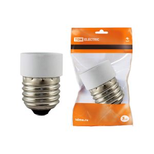 Переходник E27-E14 TDM белый