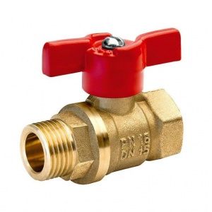 Кран шаровый 1/2" ВР-НР БАЗ Бабочка