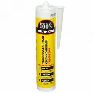 Герметик РЕМОНТ НА 100% силиконовый универсальный Белый 260 мл