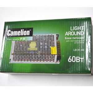 Блок питания 60Вт CAMELION для лент IP20 (11150) (Р)