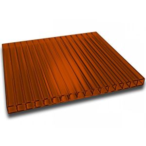 Поликарбонат сотовый 4 мм 2,1х12 м Коричневый