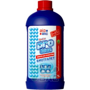 Средство для биотуалетов Biobac Pro Blue 1,0 л для нижнего бачка