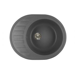 Мойка полукруг керамогр.600 х480 х190 мм Грей VGR015