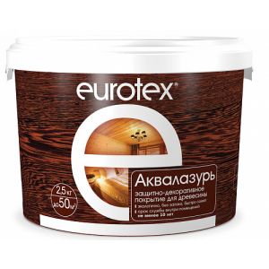 Защитно-декоративное покрытие Eurotex Аквалазурь 2,5 кг Бесцветный