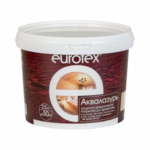 Защитно-декоративное покрытие Eurotex Аквалазурь 2,5 кг Дуб