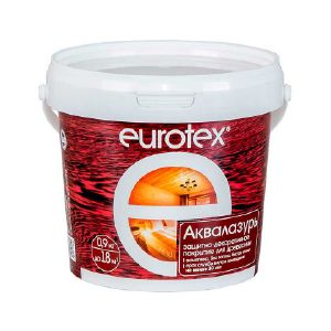 Защитно-декоративное покрытие Eurotex Аквалазурь 0,9 кг Калужница