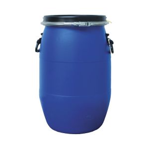 Бочка ПВХ 65 л с крышкой Синяя