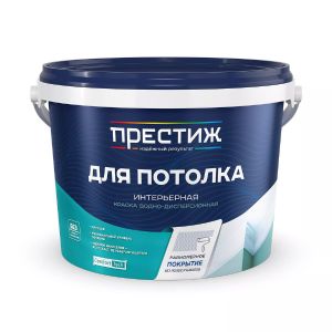 Краска для потолка Престиж, акриловая, 2,7 кг, белая