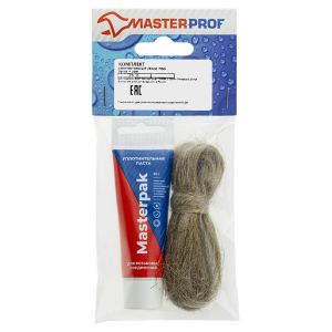 Комплект для герметизации Masterpak, паста уплотнительная 25 г + лен, туба