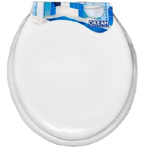 Сиденье для унитаза Океан, жесткое, белое без рисунка