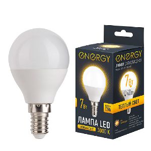 Лампа светодиодная Energy LED G45-7-E14-3000