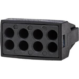 Экспресс-клемма с пастой СМК 773-308, 8-проводная до 2,5 мм² серая, (блистер 5шт.)  REXANT