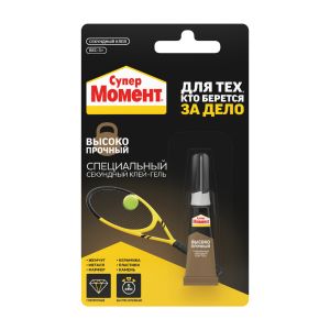 Секундный клей Супер Момент Высокопрочный, 3 г в шоубоксе