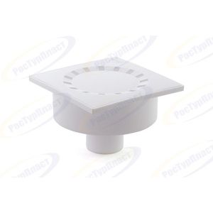 Трап канализационный вертикальный d-50 мм решетка ПВХ 100х100 мм