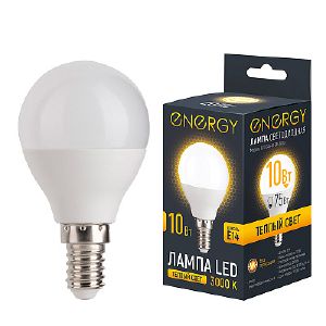 Лампа светодиодная Energy LED G45-10-E14-3000
