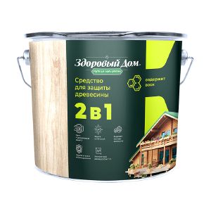 Защитно-декоративное покрытие Здоровый Дом 2,7 л Орех