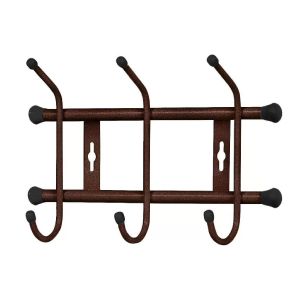 Вешалка настенная Nika ВН3/А, 3 крючка, 28,5x18x6,7 см, медный антик