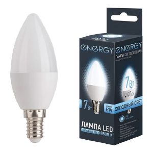 Лампа светодиодная Energy LED C37-7-E14-6500