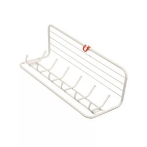 Вешалка настенная 6 крюч, с полкой 80, 22х73х26,5 см, сталь, ЗМИ, ВСП80Б, бел