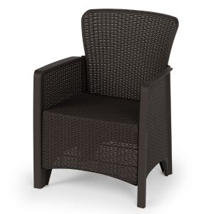 Кресло Альтернатива Ротанг Лайт, 62x58,5x85 см, мокко М8909