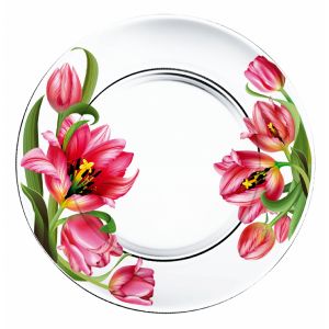 Тарелка сервировочная 327/1-Д Тюльпаны