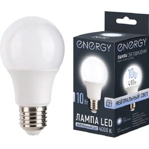 Лампа светодиодная Energy LED A60-10-E27-4000