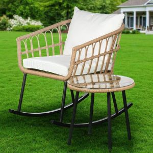 Набор мебели Даниэль стол 50х45х60см, кресло-качалка С010063