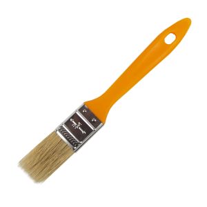 Кисть плоская Шабашка №1, натуральная щетина, пластиковая ручка, 25 мм