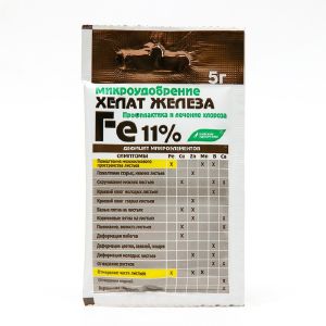 Удобрение  Хелат железа 5 г Биотехнологии