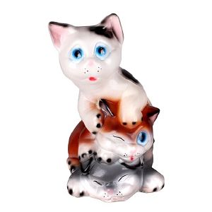 Фигура садовая гипс Три котенка 260х180 мм