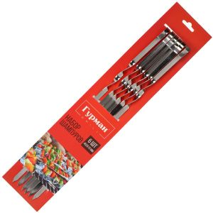 Набор шампуров Гурман 6 шт, нержавеющая сталь Т2022-7062